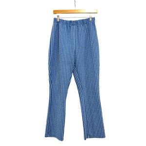 Urban Outfitters Blue Gingham Check Elastic Waist Pants Women's Large Coastal